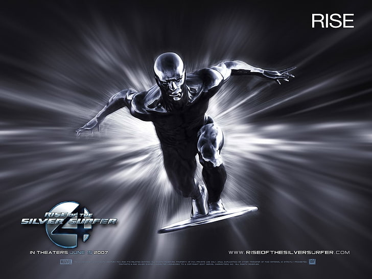 Rise of the silver surfer, Fantastic 4, Silver surfer, Surfer, Norrin radd, Tapety HD