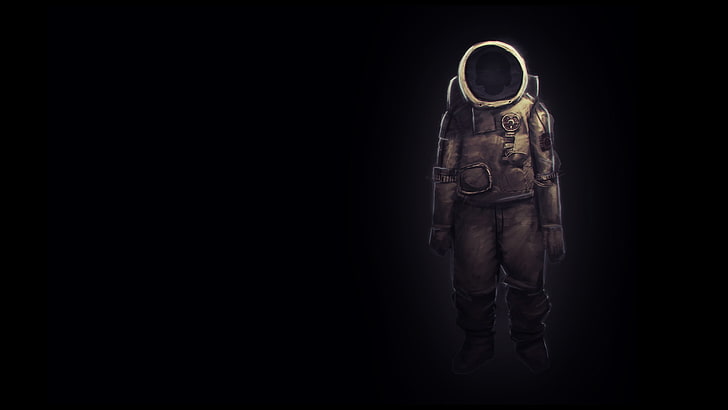 astronauts space suit artwork black background 1920x1080  Aircraft Space HD Art , astronauts, space suit, HD wallpaper
