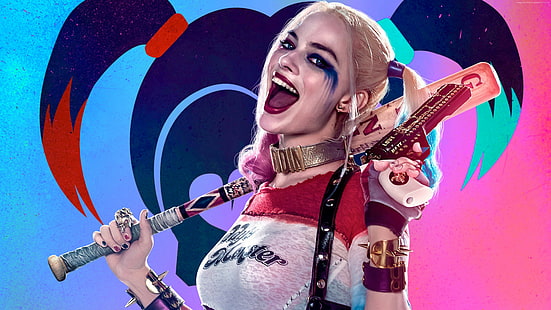 Harley Quinn aus DC, Suicide Squad, Harley Quinn, Beste Filme des Jahres 2016, HD-Hintergrundbild HD wallpaper