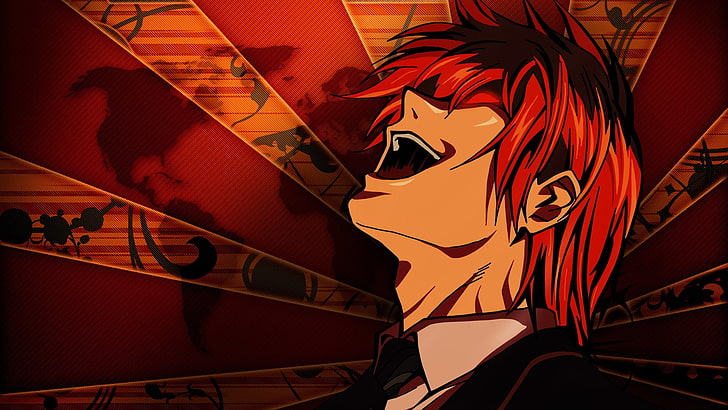rudowłosy człowiek fikcyjna postać cyfrowa tapeta, Death Note, anime, chłopcy z anime, Yagami Light, Tapety HD