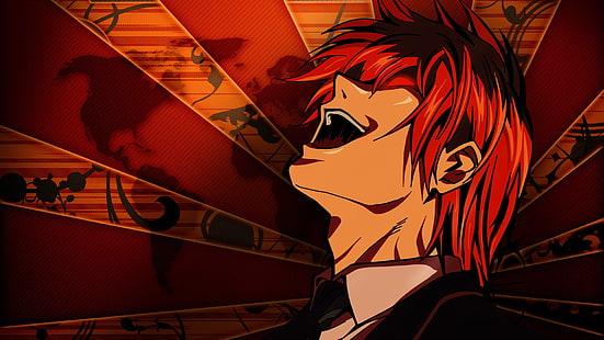 carta da parati digitale personaggio fittizio dai capelli rossi, Death Note, anime, anime boys, Yagami Light, Sfondo HD HD wallpaper