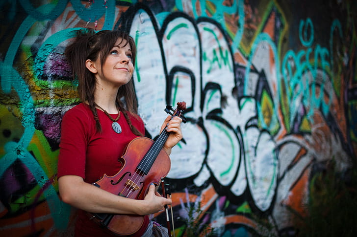 violino, beleza, Lindsey Stirling, HD papel de parede