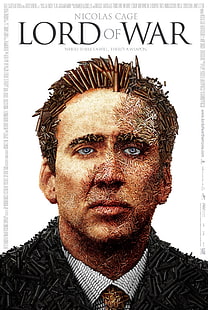 Nicolas Cage Lord of War Where There's a Will, There's a Weapon book cover, Lord of War, Nicolas Cage, movies, HD wallpaper HD wallpaper