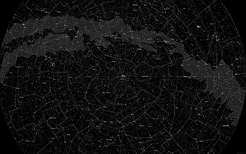 الفضاء ، النجم ، الخريطة ، النمط ، الظلام، خلفية HD HD wallpaper