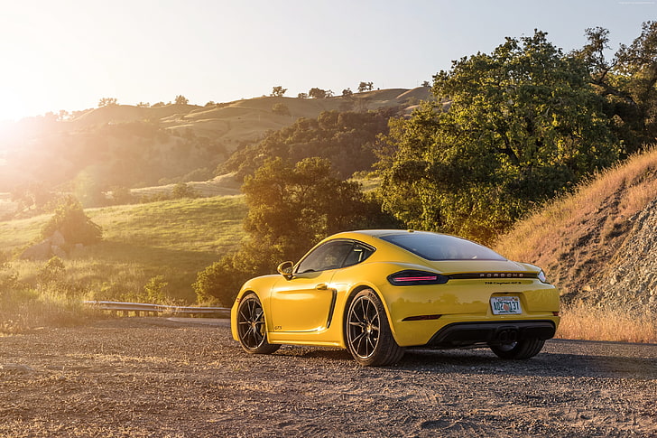 4K, 2019 Mobil, Porsche 718 Cayman GTS, Wallpaper HD