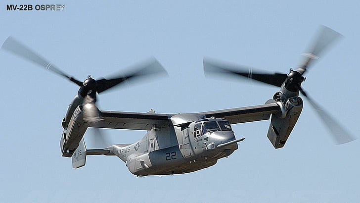 Osprey Mv-22b, tilt, rotor, helicopter, osprey, aircraft planes, HD wallpaper