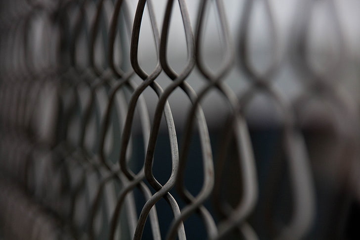 fence, depth of field, minimalism, HD wallpaper