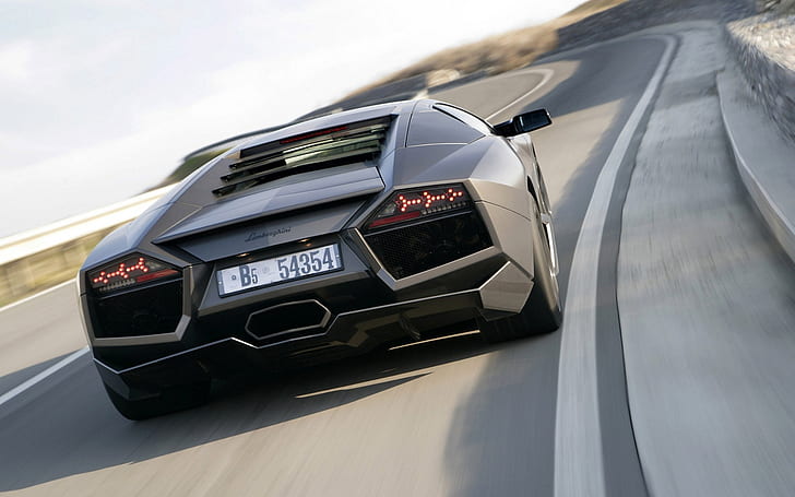 Lamborghini Reventon Back, 람보르기니 리벤 턴, HD 배경 화면