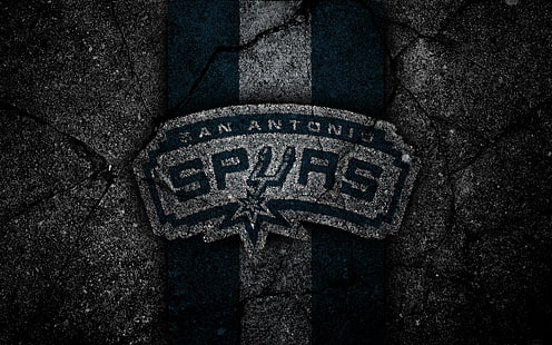 Bola Basket, San Antonio Spurs, Logo, NBA, Wallpaper HD HD wallpaper