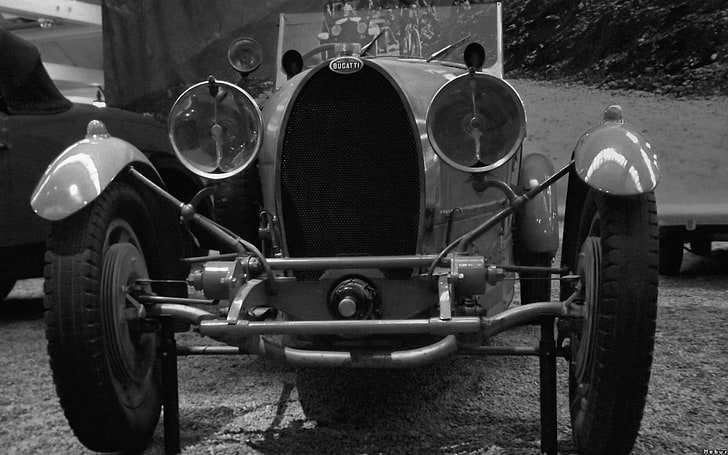 svart och grå bilmotor, Bugatti, bil, HD tapet