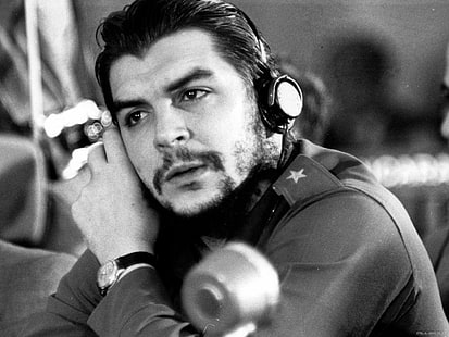 blusa de manga comprida com gola masculina, preto e branco, revolução, Ernesto Che Guevara, Che Guevara, HD papel de parede HD wallpaper