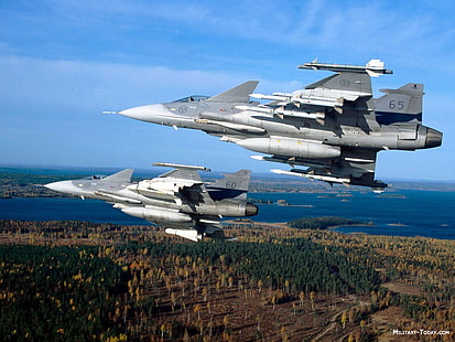 Saab JAS 39 Gripen ، القوات الجوية السويدية، خلفية HD HD wallpaper