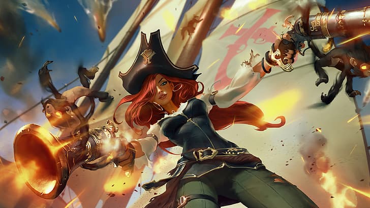 Miss Fortune (League of Legends), Miss Fortune, Legends of Runeterra, gry wideo, Tapety HD