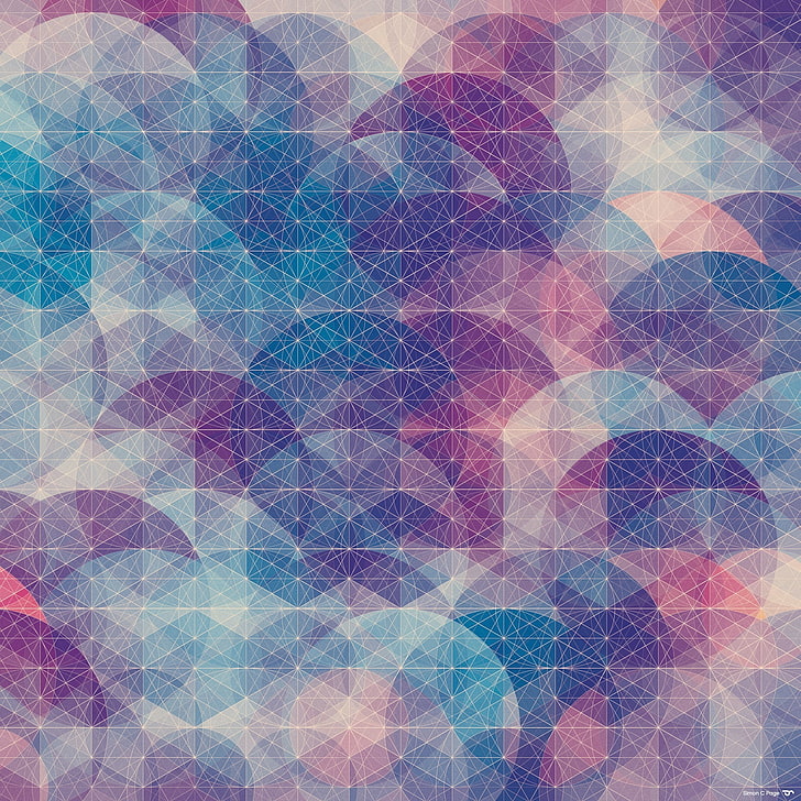 ศิลปะหลากสีไซมอนซีเพจวงกลมนามธรรมรูปแบบเรขาคณิต, วอลล์เปเปอร์ HD