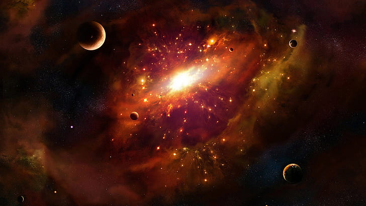 Galaxy Supernova Explosion Hd Unduh, Wallpaper HD