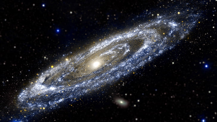 Milky Way galaxy, galaxy, space, stars, Andromeda, Messier 31, HD wallpaper