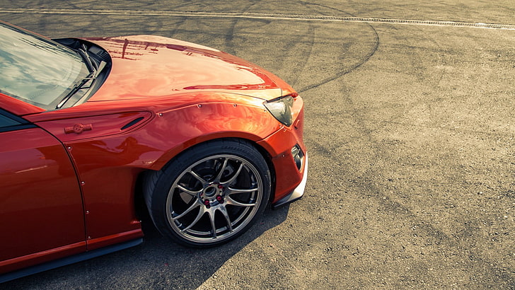 red vehicle, Toyota, Toyota GT86, Rocket Bunny, HD wallpaper