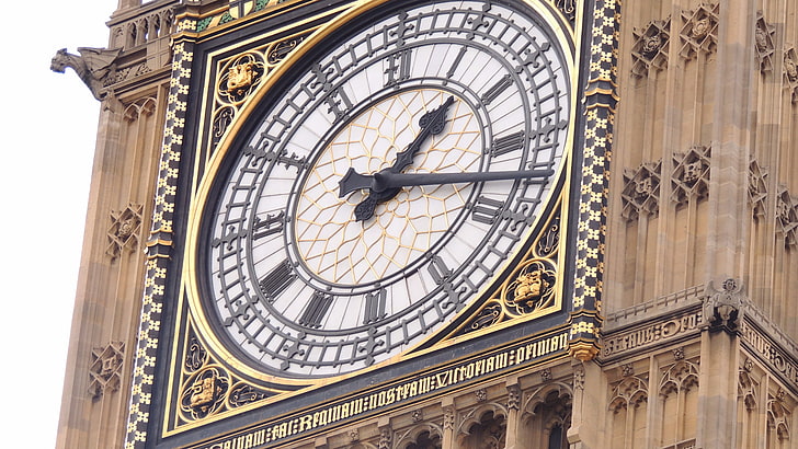 ساعة بيغ بن ، إنجلترا ، ساعات ، مبنى ، لندن ، المملكة المتحدة، خلفية HD