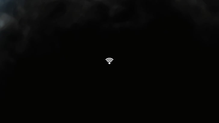 laptop HP in bianco e nero, wifi, minimalismo, antenna, Sfondo HD