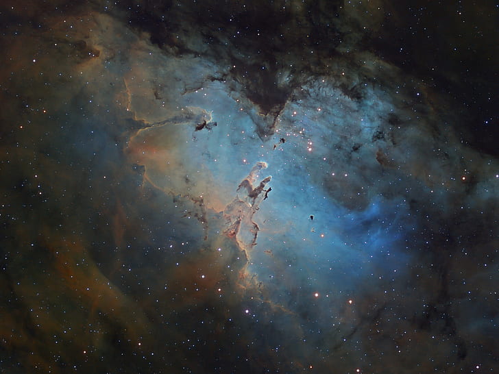 estrelas, águia, nebulosa, m16, HD papel de parede