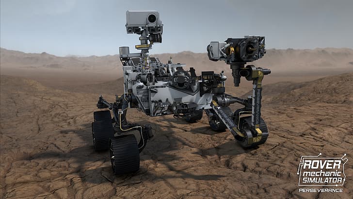 Wytrwałość (robot Mars), łazik, łazik marsjański, gra komputerowa, NASA, JPL (Jet Propulsion Laboratory), Tapety HD
