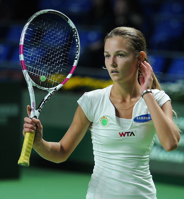 Anna Kalinskaya, tenis, raket tenis, pemain tenis, Wallpaper HD, wallpaper seluler