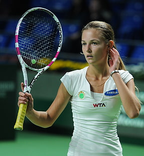 Anna Kalinskaya, tenis, raket tenis, pemain tenis, Wallpaper HD HD wallpaper
