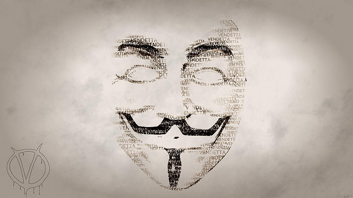 Guy Fawkes Mask wallpaper, movies, Anonymous, HD wallpaper
