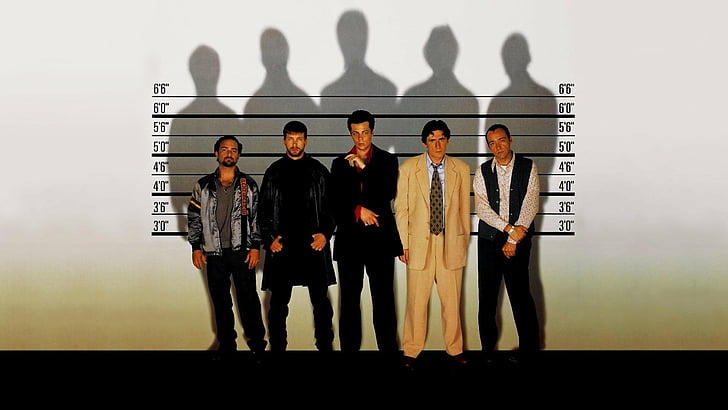 Film, Die üblichen Verdächtigen, Benicio del Toro, Gabriel Byrne, Kevin Pollak, Kevin Spacey, Stephen Baldwin, HD-Hintergrundbild
