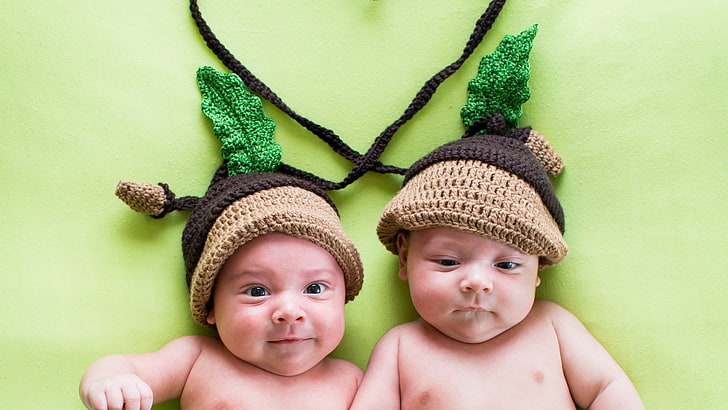 anak-anak, bayi, topi wol, Wallpaper HD