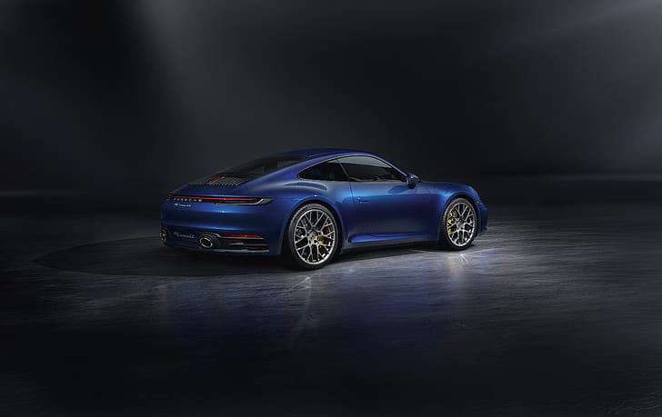 Porsche 911, auto sportiva, Porsche, auto blu, auto, veicolo, Sfondo HD