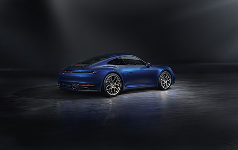 Porsche 911, спорткар, Porsche, синие автомобили, суперкар, автомобиль, HD обои HD wallpaper
