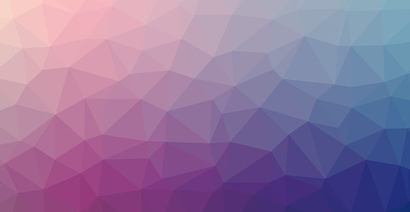 resumo, azul, gradiente, Linux, laranja, vermelho, gradiente suave, triângulo, violeta, HD papel de parede HD wallpaper