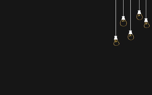 minimalis, bola lampu, karya seni, Wallpaper HD HD wallpaper