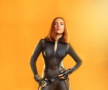 Black Widow, Scarlett Johansson, Marvel Comics, Avengers: Infinity War, 4K, HD wallpaper HD wallpaper