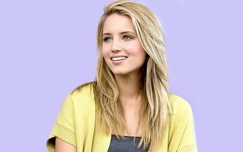 Dianna Agron, blonde, sourire, Fond d'écran HD HD wallpaper