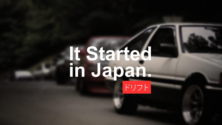JDM, tuning, It Started in Japan, racing, Toyota AE86, import, Initial D, Tuner Car, Japan, modified, vehicle, drift, Drifting, Toyota, Japanese cars, car, AE86, Fond d'écran HD