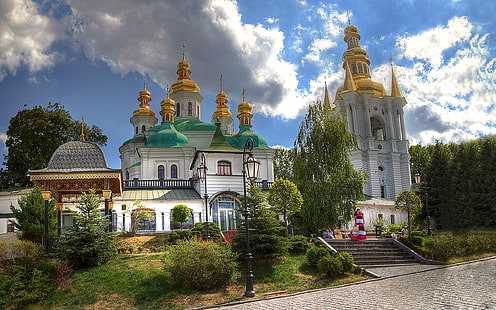 Wallpaper Hd Киев Печерска лавра манастир Киев Украйна 29106, HD тапет HD wallpaper