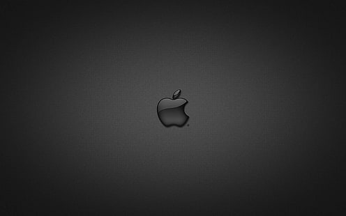 التفاح في الزجاج الأسود ، الأسود ، التفاح ، الزجاج، خلفية HD HD wallpaper