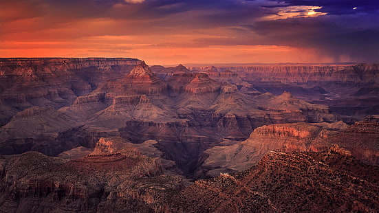 grand canyon, national park, united states, usa, sunrise, monument valley, desert, panoramic, arizona, HD wallpaper HD wallpaper