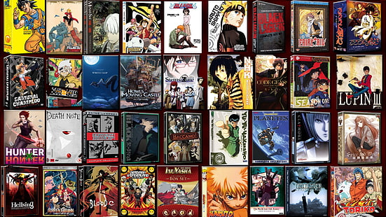 ล็อตดีวีดี, ภาพต่อกรณีภาพยนตร์อะนิเมะ, Naruto Shippuuden, อะนิเมะ, Dragon Ball Z, Full Metal Alchemist, Mushishi, Black Lagoon, Samurai Champloo, Soul Eater, Spirited Away, Howl's Moving Castle, Steins; Gate, ยินดีต้อนรับสู่ NHK, Code Geass, Lupin III, Hunter x Hunter, Death Note, Cowboy Bebop, Darker than Black, Baccano !, Planetes, Claymore (anime), Spice and Wolf, Hellsing, Tengen Toppa Gurren Lagann, Blood-C, Deadman Wonderland, Inuyasha, The World God Only Knows, Final Fantasy VII, Toriko, Yu Yu Hakusho, Rurouni Kenshin, Meitantei Conan, วอลล์เปเปอร์ HD HD wallpaper