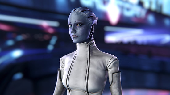 Mass Effect, asari, Liara T Soni, ilmuwan, Wallpaper HD HD wallpaper