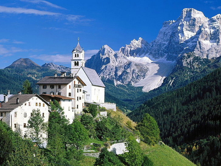 Alps, mountains, nature, landscape, Switzerland, HD wallpaper