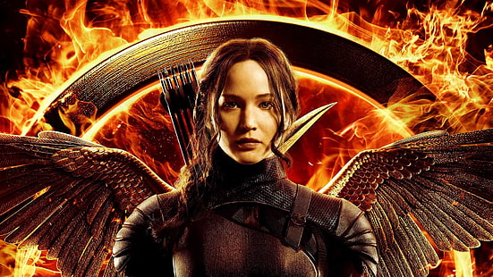 Jogos Vorazes, Jogos Vorazes: Mockingjay - Parte 1, Jennifer Lawrence, Katniss Everdeen, HD papel de parede HD wallpaper