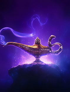 Aladdin, Disney, 2019, 4K, HD wallpaper HD wallpaper