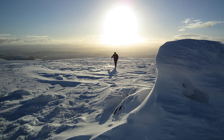 Schnee Winter Sonnenlicht HD, Natur, Sonnenlicht, Schnee, Winter, HD-Hintergrundbild