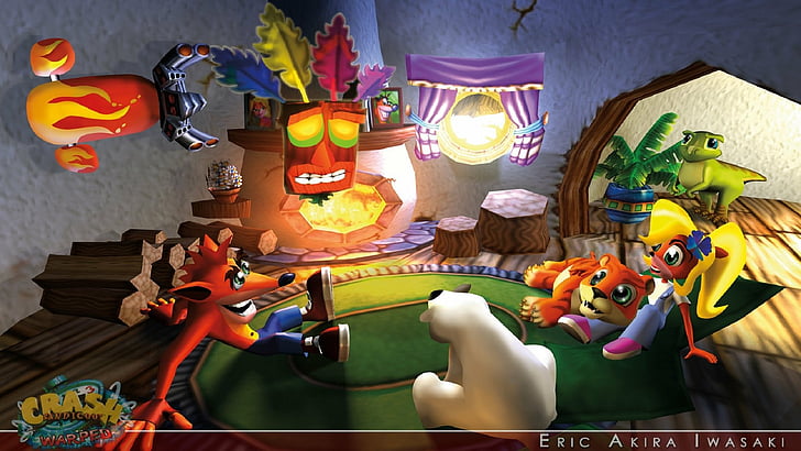Video Game, Crash Bandicoot 3: Warped, Aku Aku (Crash Bandicoot), Coco Bandicoot, Crash Bandicoot (Character), HD wallpaper