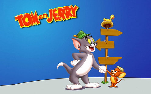 Tom And Jerry The Popular Cartoon Characters Hd Wallpaper For Desktop 2560 × 1600, HD tapet HD wallpaper
