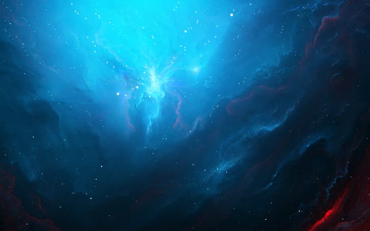 Starkiteckt, luar angkasa, nebula, Wallpaper HD