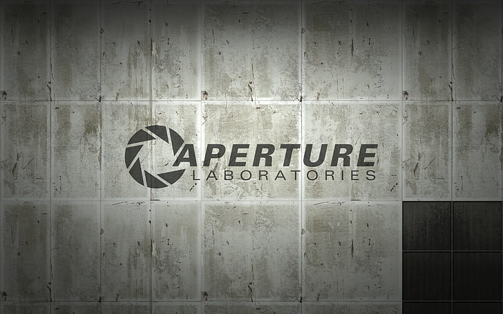 Aperture Laboratories, wall, HD wallpaper
